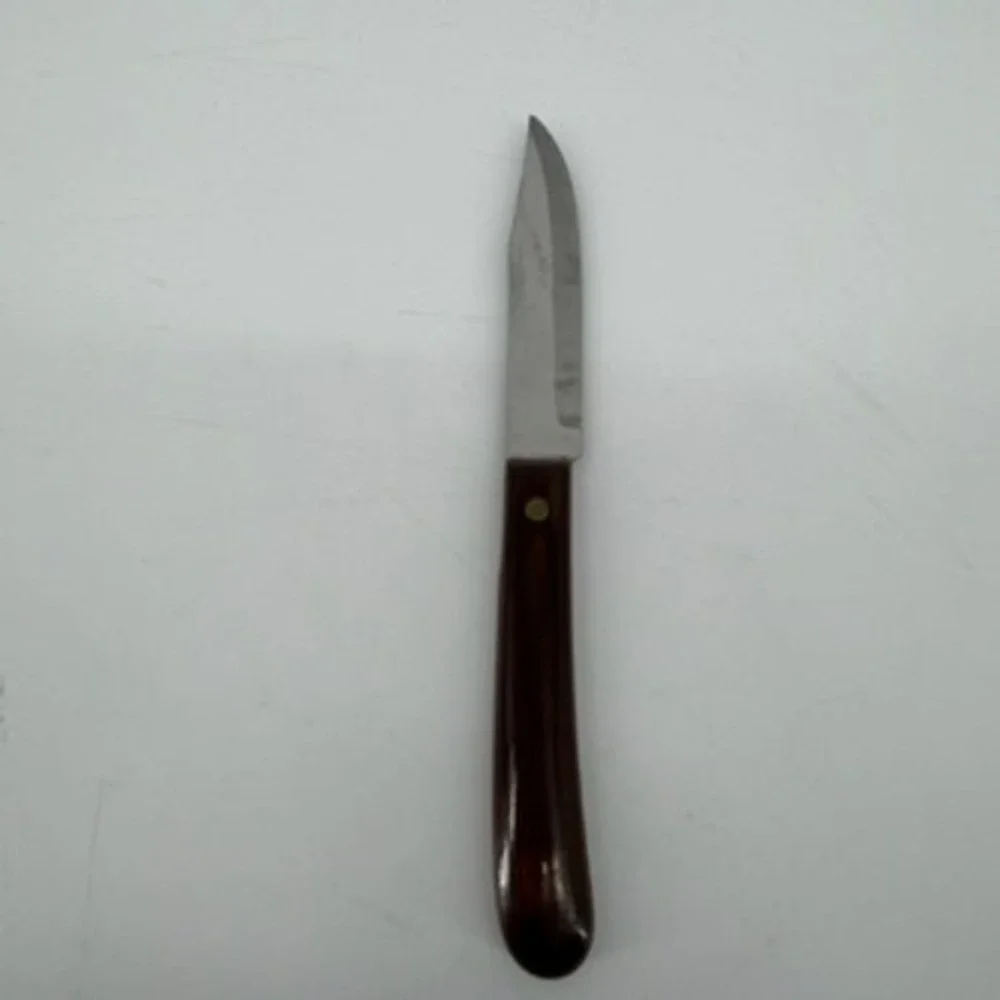 Vintage Imperial Paring Knife Stainless USA Wood Handle Kitchen Tool 6.75in